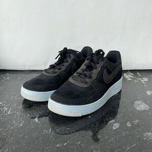 Nike Air Force 1 Crater Flyknit (Black/Chambray Blue)